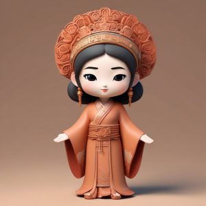 🎨壁画重生！Q版古代仕女，经典矿物色系复古头像