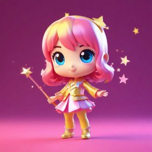 🌟变身提示词get！Q版闪耀魔法少女盲盒系列来啦！💖梦幻风天花板