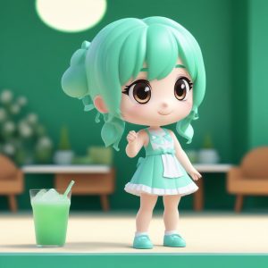 💚薄荷苏打甜心：夏日清新Q版Lo娘，元气少女必备！