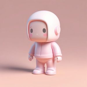 🌸超极简线条Q版!ins风盲盒, 治愈系奶油粉配色头像🎨