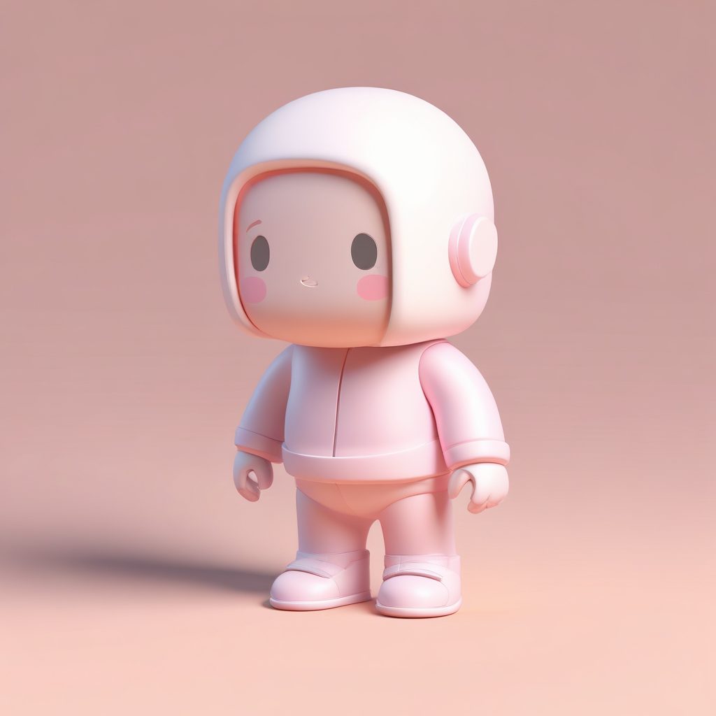 🌸超极简线条Q版！ins风盲盒, 治愈系奶油粉配色头像🎨