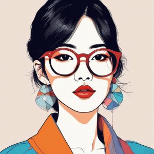 🌶️潮流必备！复古撞色风日韩系插画头像生成！