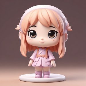 💖超萌Q版软萌手绘！chibi盲盒风全身立绘，高细节3D渲染C4D/Octane✨