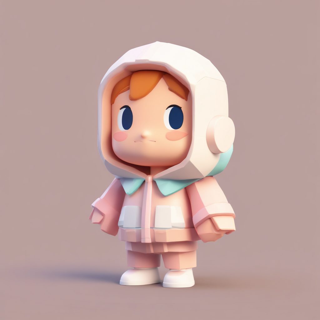 🔥超萌Q版像素风人物！3D粘土风盲盒设计一键生成！