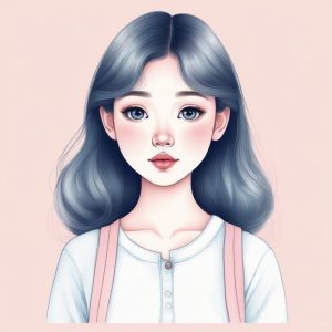 🌸超软萌粉蓝少女心！甜美可爱风极简插画教程！
