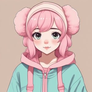 🍓超甜软妹头像来袭！泡泡糖粉发色+超大卫衣, 谁用谁可爱！