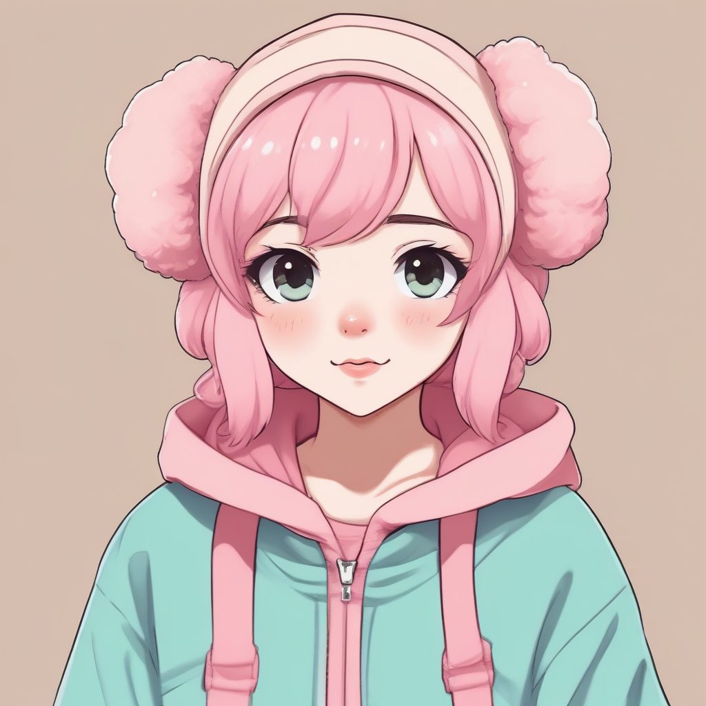 🍓超甜软妹头像来袭！泡泡糖粉发色+超大卫衣, 谁用谁可爱！