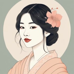 🌸超温柔！日系可爱少女手绘头像，粉蓝色系甜美暴击