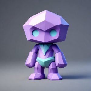 💜 纯粹的材质美学！3D软陶盲盒公仔，极简主义高级感！