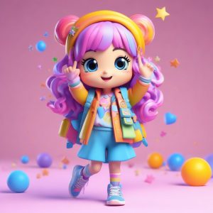 🌈Decora系可爱爆棚!马卡龙彩虹爆棚,最甜Q版!