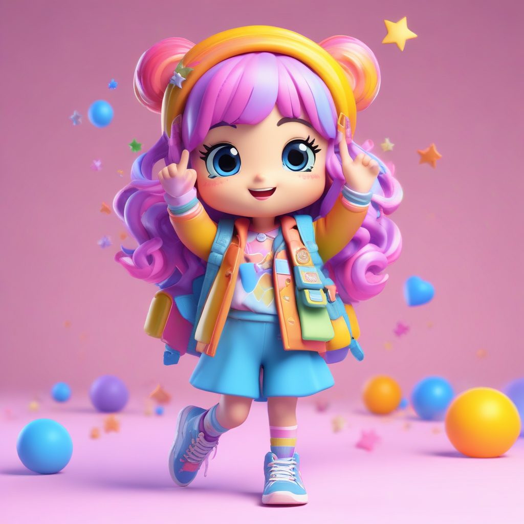 🌈Decora系可爱爆棚！马卡龙彩虹爆棚，最甜Q版！