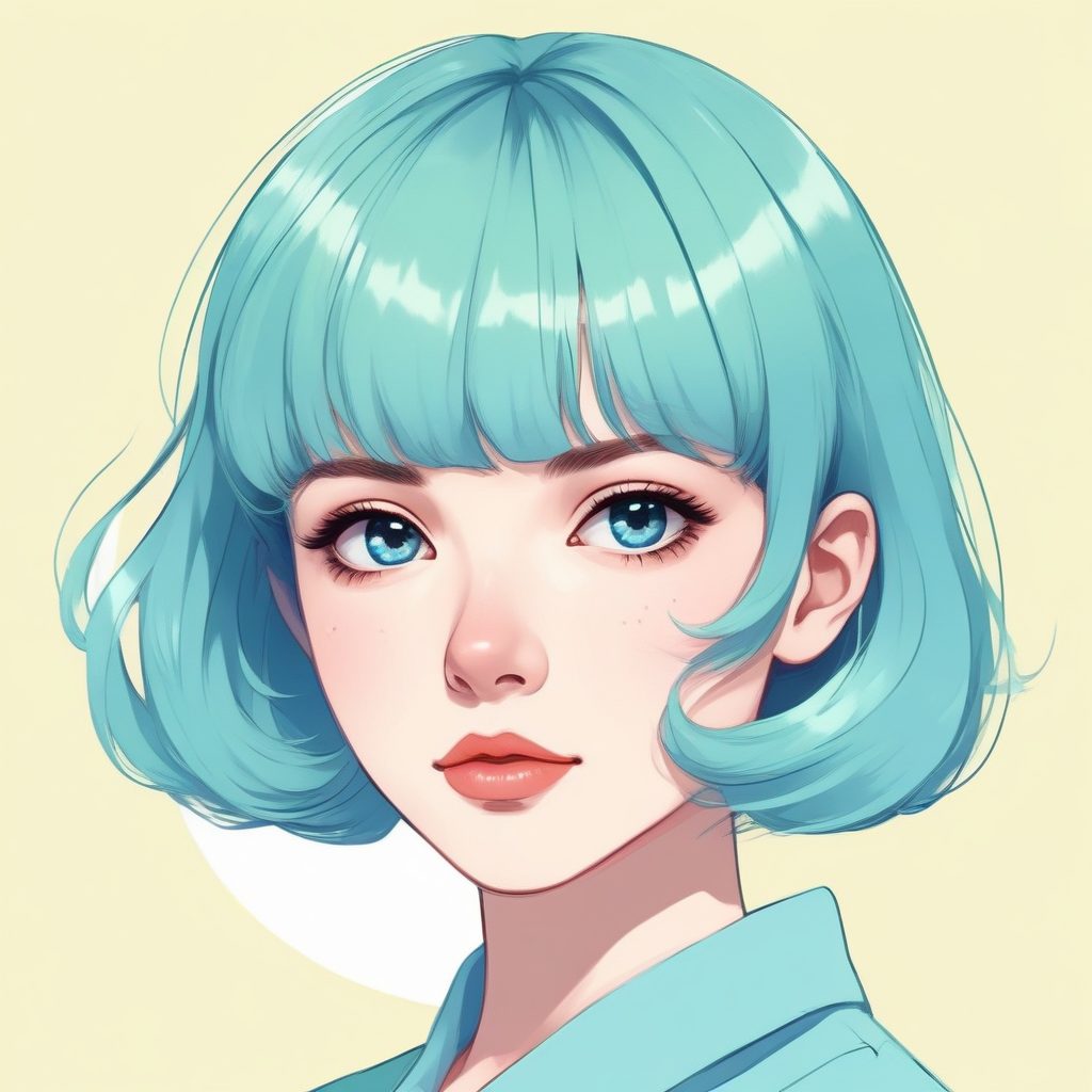 💥低饱和度下的多巴胺！撞色美学极简头像教程🎨