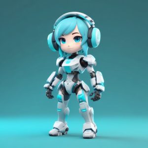 🎮电竞机械娘：Q版盲盒手办，赛场上的酷飒甜心！