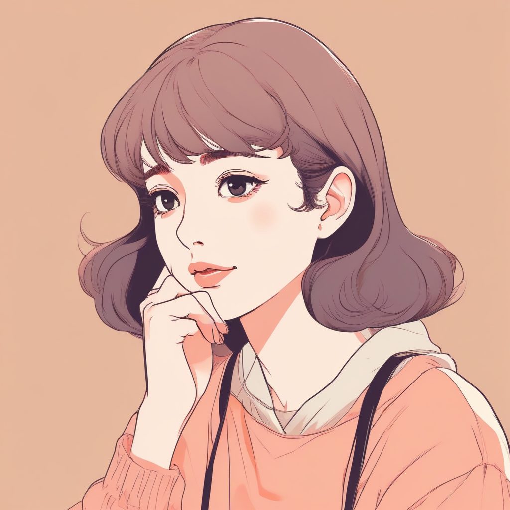 🎞️电影胶片感：低保真颗粒质感，安静思考的极简肖像