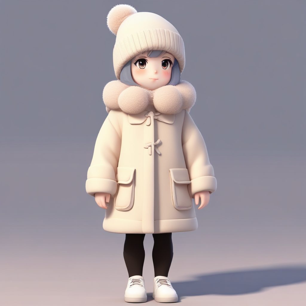 ❄️冬日恋歌Q版：羊羔毛外套女孩，超暖治愈系头像！