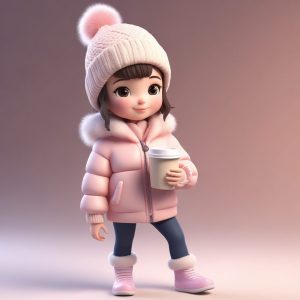 🥶冬日软萌Q版 | 暖呼呼的羽绒服女孩生成教程！☕