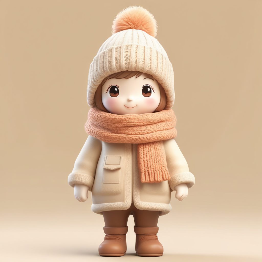 💫冬日限定！软糯Q版毛线帽女孩,温暖感十足头像！