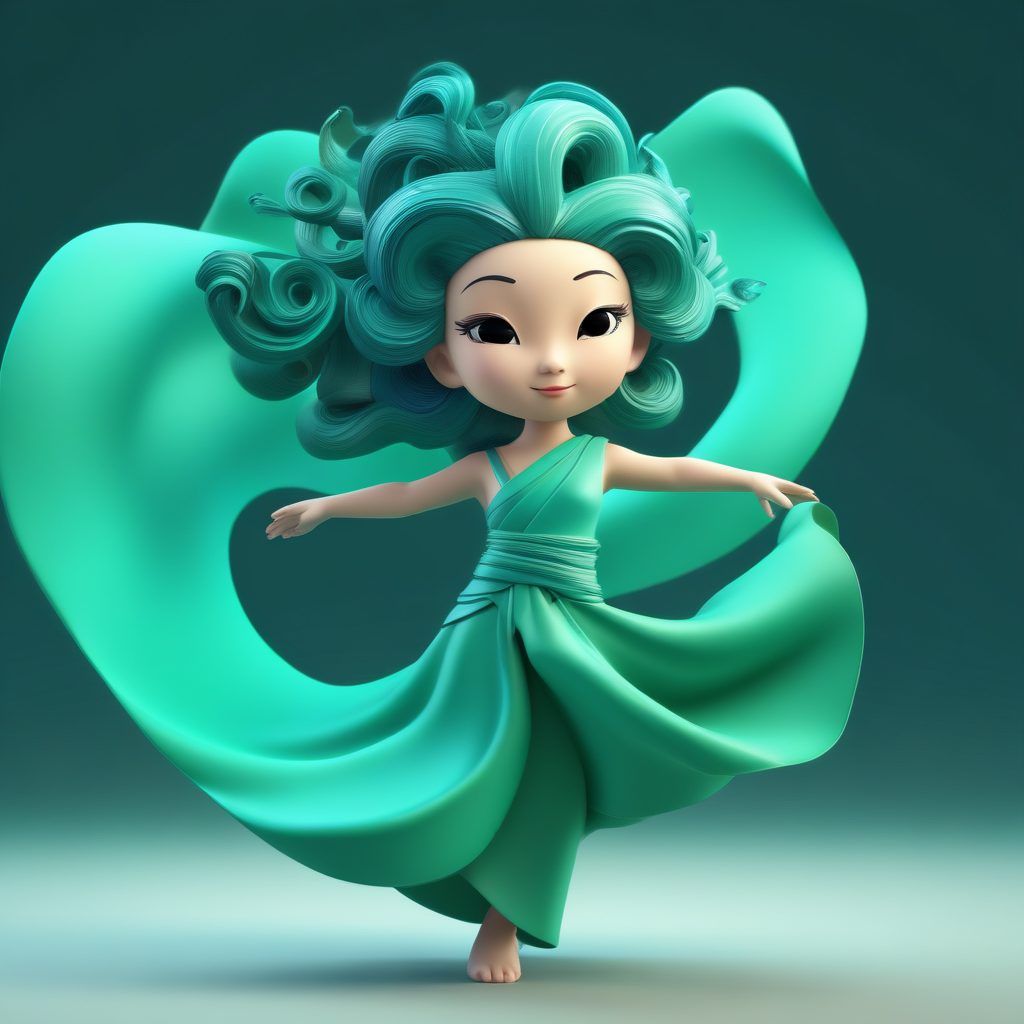 💃🏻动态敦煌舞姿！Q版飞天仙女，高细节8K渲染！