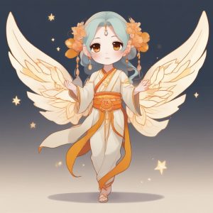 🕌敦煌飞天Q版：异域风情插画，小众高级感壁纸！