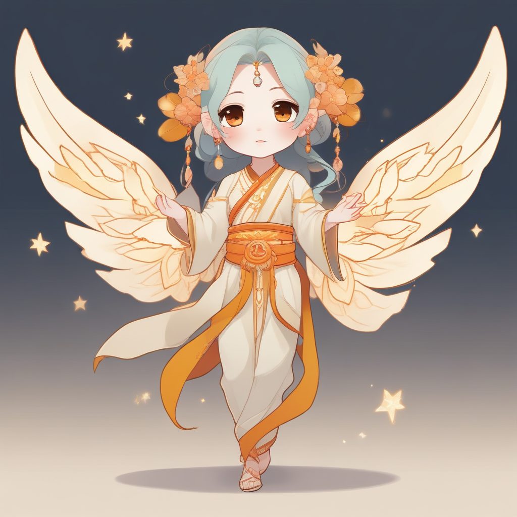 🕌敦煌飞天Q版：异域风情插画，小众高级感壁纸！