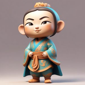 ✨敦煌风Q版盲盒手办 | 3D粘土渲染 快速出图提示词🔥