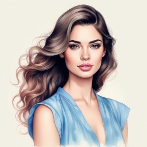 🎨粉蓝甜心暴击! 莫兰迪色系手绘插画头像,谁用谁高级!