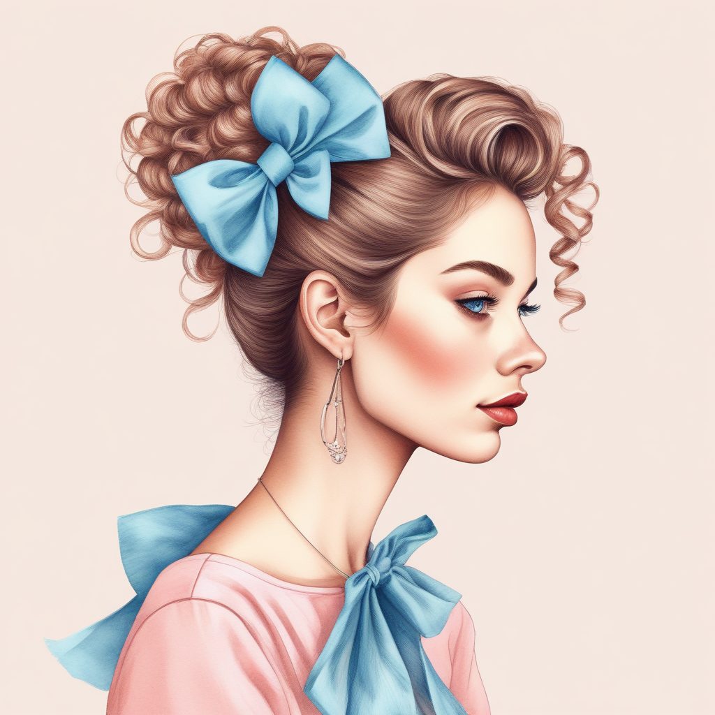 🎀粉蓝系氛围感头像：极简手绘插画，少女心爆棚！