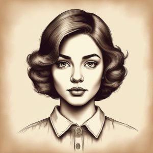 🎞️复古颗粒感！极简噪点肌理手绘肖像，一秒穿越回90年代。