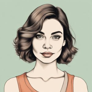 🎨干净纯色背景：极简手绘插画人物头像，超级实用！