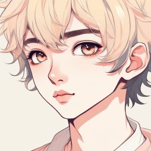 ✨高清细节控必收！无辜眼神特写，极致极简主义漫画头像