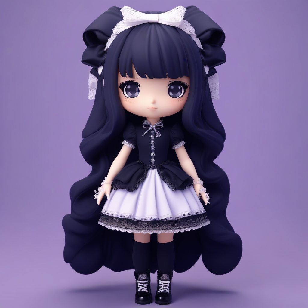 🖤哥特洛丽塔！暗黑系Q版盲盒，又酷又甜的头像速码！