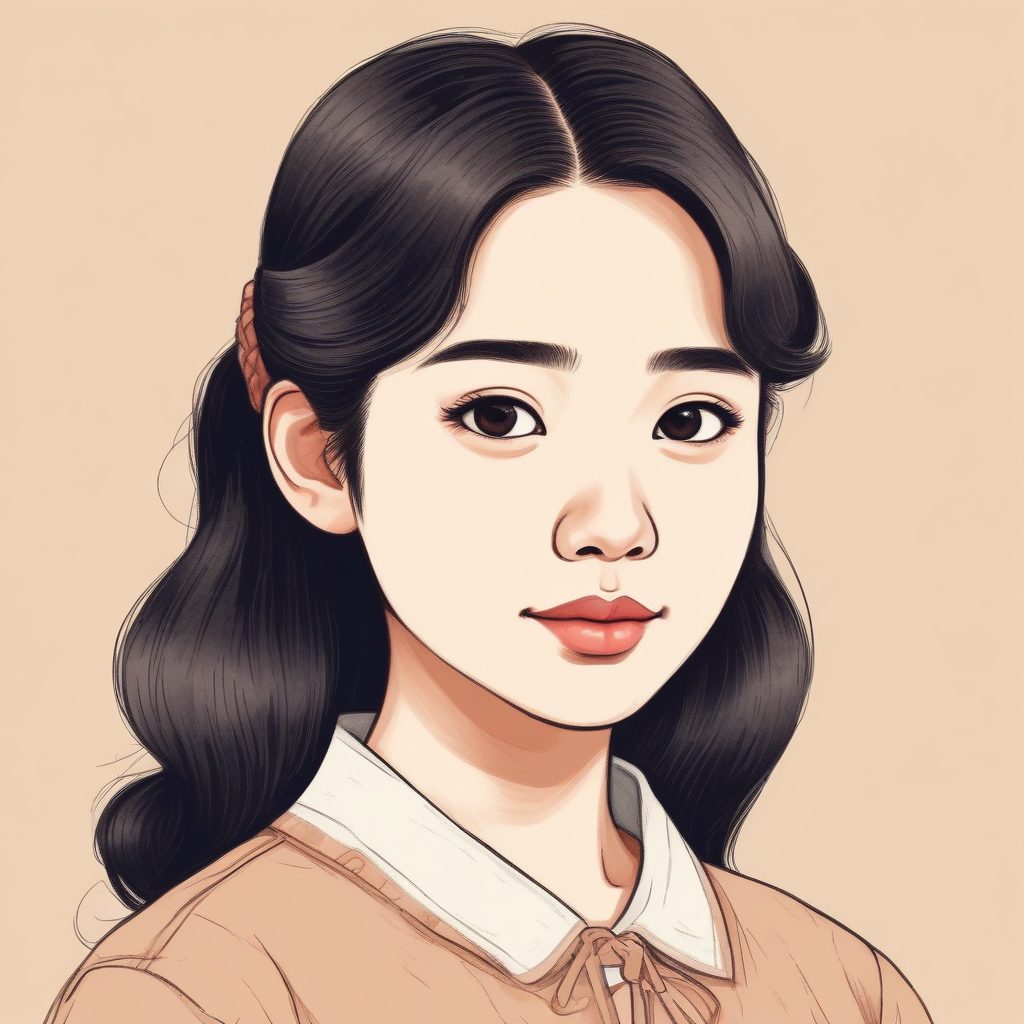 💖宫崎骏治愈系插画肖像，手绘风格纸质感 | 宫崎骏头像生成