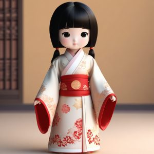 🏮古风穿越：国潮Q版汉服小仙女！治愈系全身插画头像！