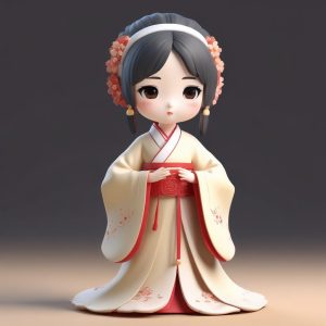 🌸古风汉服Q版：粘土材质下的温婉小仙女，美哭我了！😭