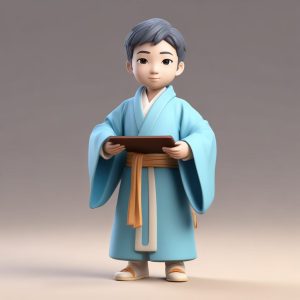 📚古风男生头像！Q版小书生，青衫竹卷，儒雅又帅气！