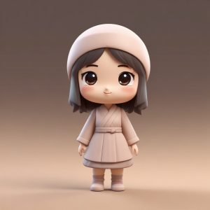 🔥古风Q版头像来袭！3D粘土风单人立绘，甜到心坎里🎨