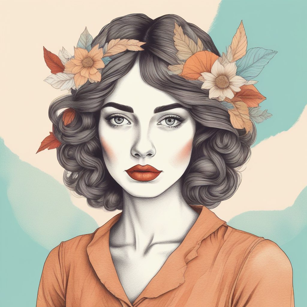 🖼️怪诞拼贴艺术：异想天开的彩铅手绘肖像，小众独特！