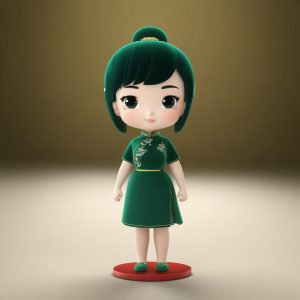 🏮国潮复古！Q版旗袍少女, 丝绒质感惊艳朋友圈！