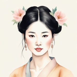 🔥国潮水墨风插画肖像，极简设计感爆棚！