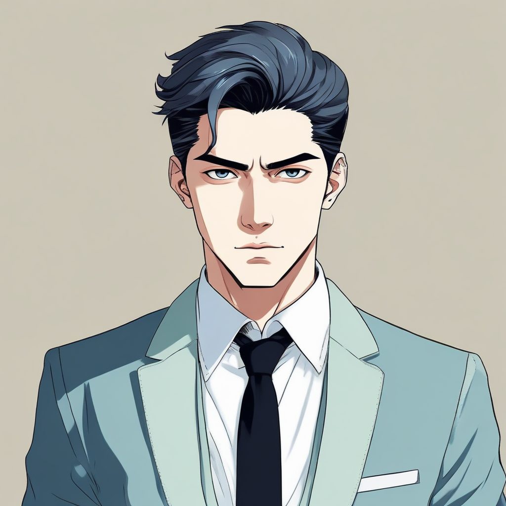 🔥韩漫网漫风高冷霸总极简肖像 | AI绘画提示词分享