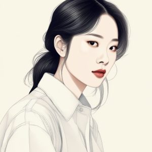 🤍韩系Ins风简约线条！画出你的高冷松弛感头像！