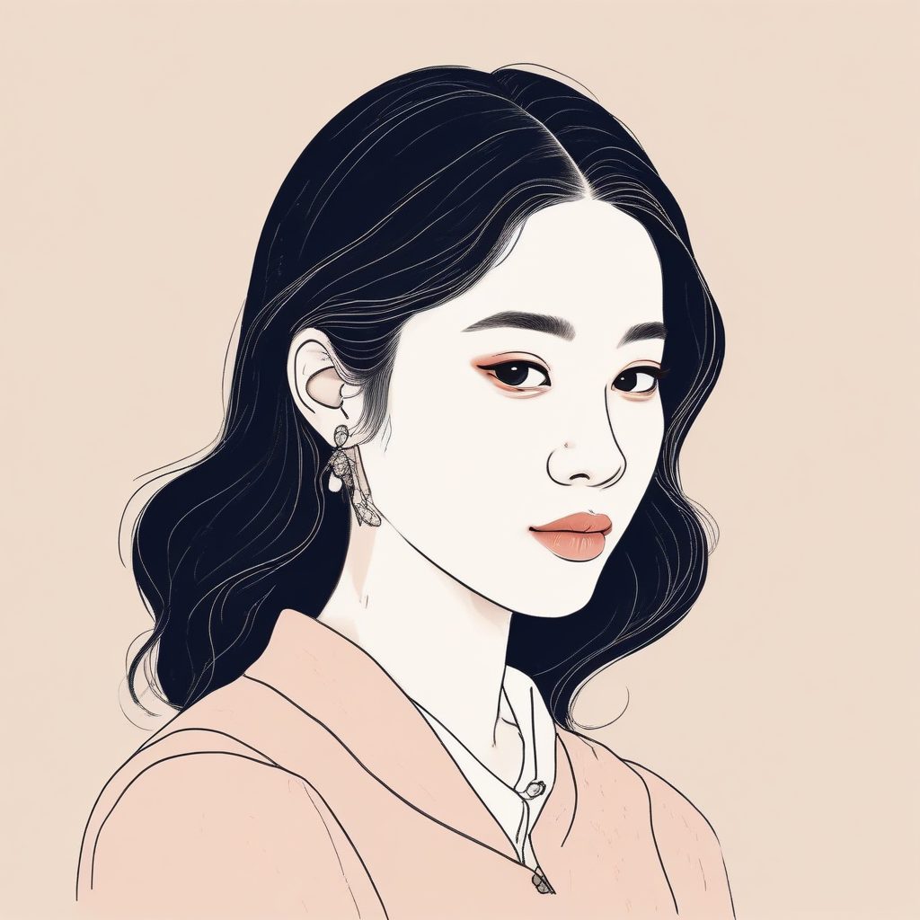 🔥韩系ins风简约线条肖像 | 手绘插画感Crunch风格 肖像生成神器！