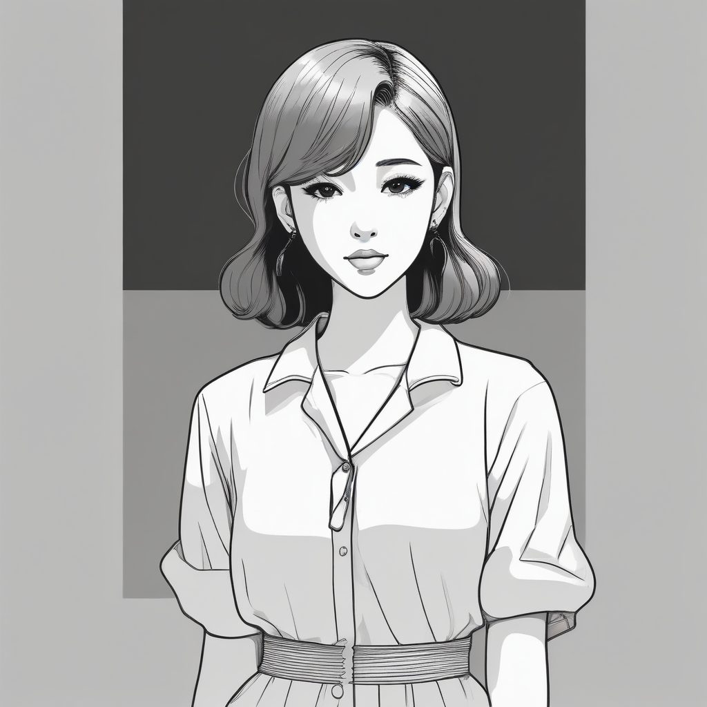 🔥韩系极简黑白动漫肖像氛围感直接拉满！