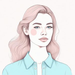 ✏️韩系简约线稿！ins风时尚女孩头像，留白艺术感超强！