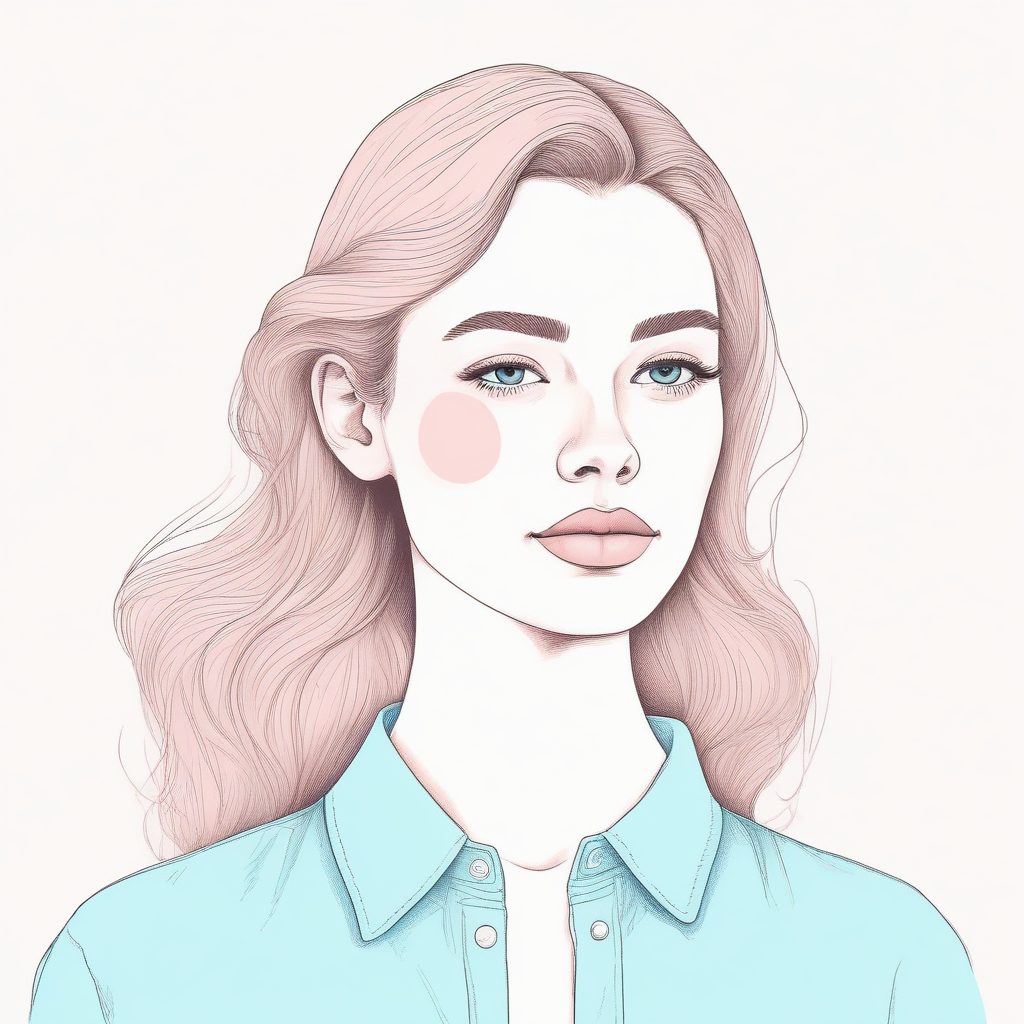 ✏️韩系简约线稿！ins风时尚女孩头像，留白艺术感超强！