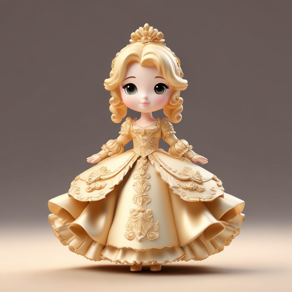 🏰华丽巴洛克！Q版宫廷风盲盒，金色奶油配色太高级！⚜️