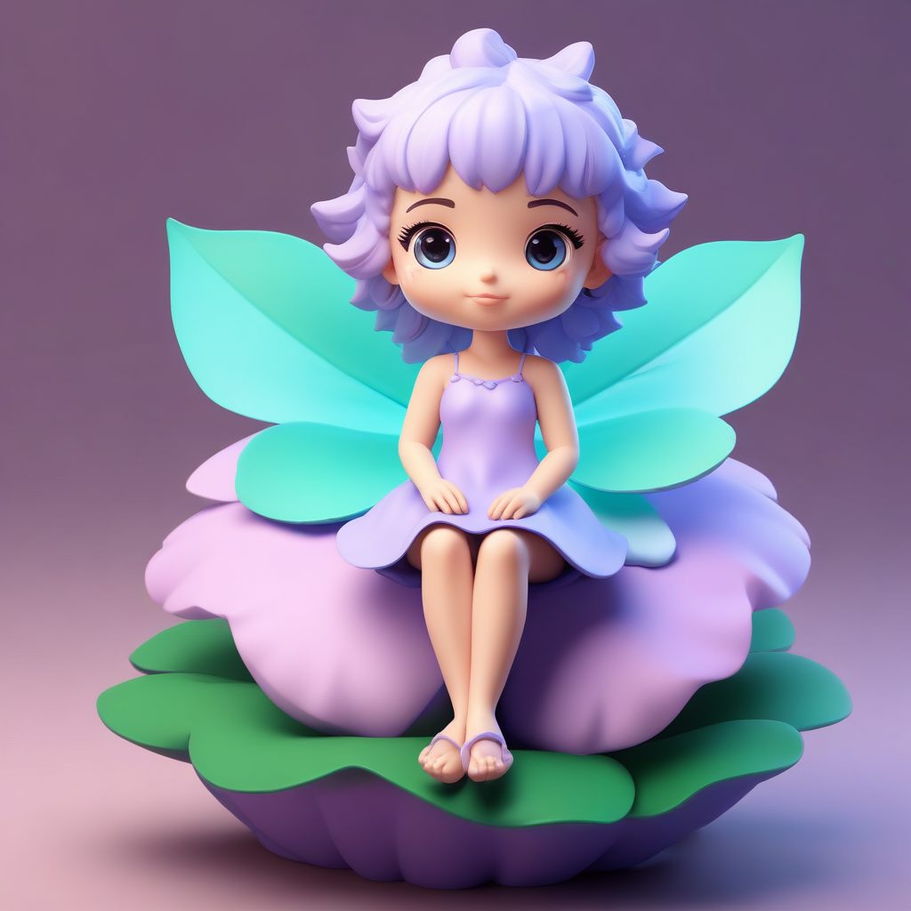 🧚‍♀️花仙子Q版：露珠与花瓣！梦幻治愈系粘土手办🌸