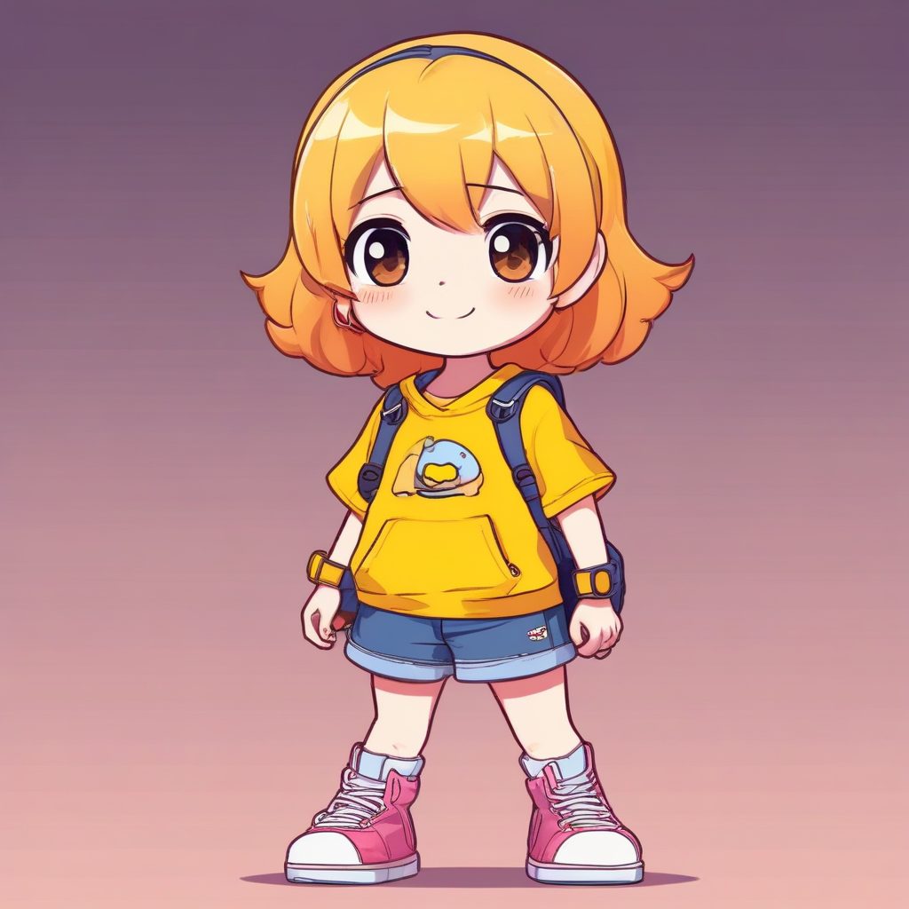 🛹活力滑板少女Q版插画：超清壁纸，自带日系滤镜！