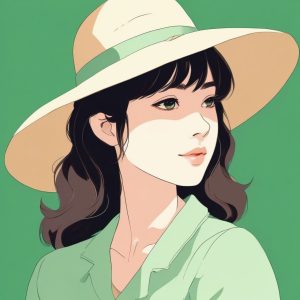 🌳吉卜力手绘风治愈头像 | 田园少女的低饱和极简表达