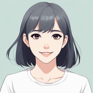 💖极简 Anime 少女头像，纯色背景，清新脱俗！